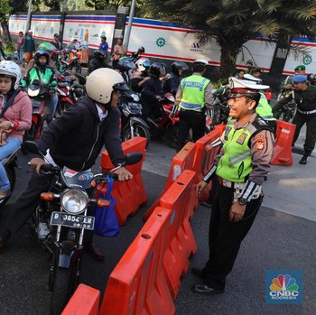 Begini Penampakan Jalan di Sekitar Istana Jelang Putusan MK