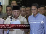 Meski Kecewa, Prabowo Patuh Pada Putusan MK