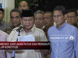 Meski Kecewa, Prabowo Patuh Pada Putusan MK