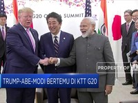 Trump, Abe, dan Modi Bertemu di KTT G20