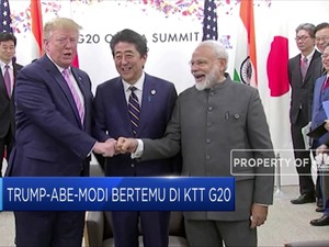 Trump, Abe, dan Modi Bertemu di KTT G20