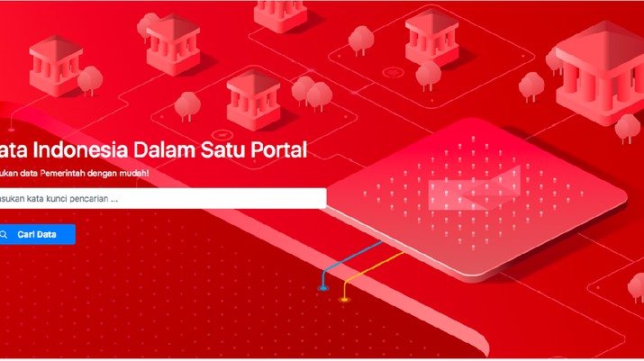 Begini Isi Mesin Pencari Data Pemerintah RI ala Google