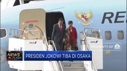 Presiden Jokowi Tiba di Osaka