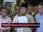 Meski Kalah, Prabowo Ajak Pendukungnya Untuk Tetap Damai