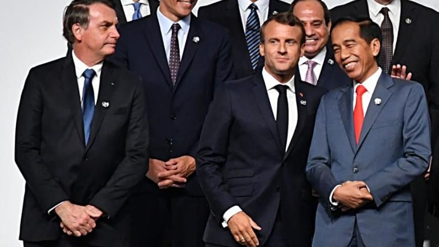 Aksi tingkah lucu para pemimpin negara dalam acara KTT G20 di Osaka, Jepang