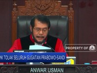 MK Tolak Seluruh Gugatan Prabowo-Sandi