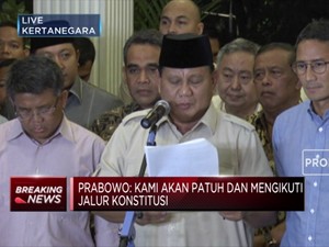 Prabowo dan Koalisi Adil Makmur Menghormati Keputusan MK