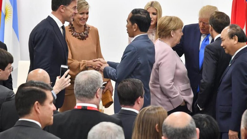 Hari kedua menghadiri Konferensi Tingkat Tinggi (KTT) G20, Sabtu, 29 Juni 2019, Presiden Joko Widodo mengikuti serangkaian kegiatan di Osaka, Jepang.