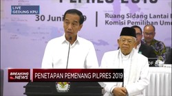 Pidato Jokowi Usai Dimenangkan KPU Jadi Presiden Lagi