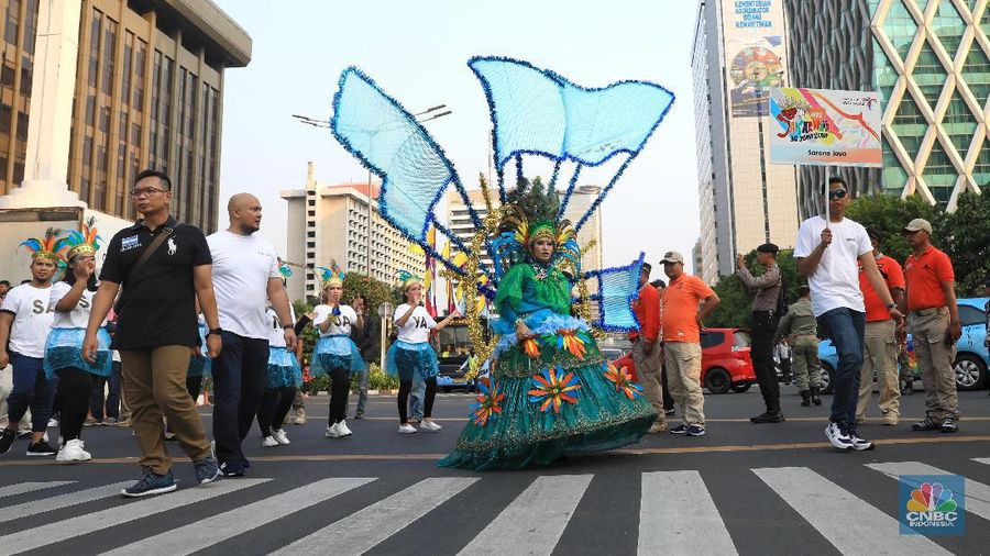 Jakarnaval merupakan salah satu rangkaian acara peringatan HUT DKI Jakarta ke-492.