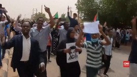 VIDEO: Demo Terbesar Sudan Tuntut Militer Serahkan Kekuasaan