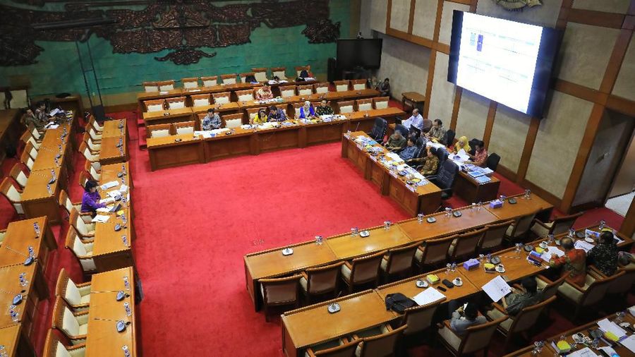 Komisi XI Dewan Perwakilan Rakyat akan menggelar fit and proper test terhadap calon deputi gubernur senior Bank Indonesia Destry Damayanti di ruang rapat Komisi XI DPR, Kompleks Parlemen Senayan, Jakarta, Senin (1/7/2019) siang. (CNBC Indonesia/Andrean Kristianto)