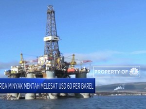 Harga Minyak Mentah Melesat USD 60 Per Barel