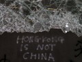 Pedemo Hong Kong Geruduk Toko Pedagang Asal China