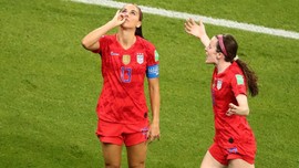 FOTO: Amerika Serikat Bungkam Inggris di Piala Dunia Wanita