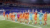 Belanda akan menghadapi Amerika Serikat yang merupakan juara bertahan di Piala Dunia Wanita. (REUTERS/Bernadett Szabo)