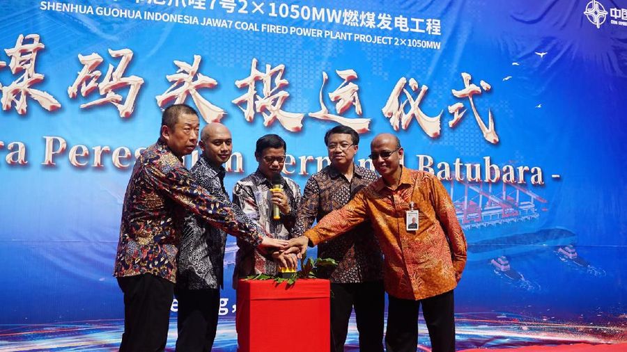 Pembangunan pembangkit PLTU Jawa 7 Tahap 1 berkapasitas 1000 MW sudah mencapai 95%, begini wujudnya 