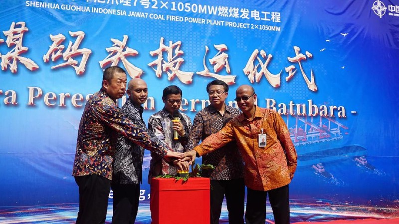 Pembangunan pembangkit PLTU Jawa 7 Tahap 1 berkapasitas 1000 MW sudah mencapai 95%, begini wujudnya 