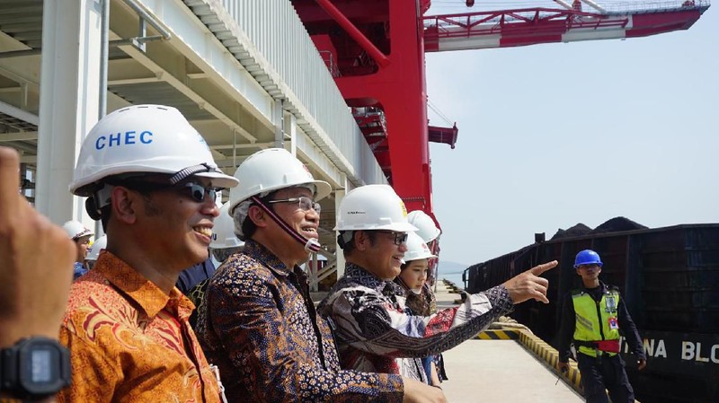Pembangunan pembangkit PLTU Jawa 7 Tahap 1 berkapasitas 1000 MW sudah mencapai 95%, begini wujudnya 