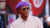 Samuel L. Jackson sebagai Nick Fury memegang kunci penting dalam penampilannya di Spider-Man: Far From Home. (REUTERS/Danny Moloshok)