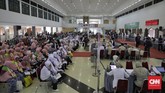 Menteri Agama Lukman Hakim Saifuddin mengatakan ada perubahan jadwal keberangkatan jemaah haji tahun ini. (CNN Indonesia/Adhi Wicaksono)