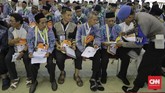 Alasannya, karena kuota haji Indonesia untuk 2019 ditambah menjadi 10.000 orang. (CNN Indonesia/Adhi Wicaksono)