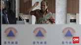 Kepala Pusat Data Informasi dan Humas Badan Nasional Penanggulangan Bencana (BNPB) Sutopo Purwo Nugroho meninggal dunia setelah berjuang lama melawan kanker yang menggerogoti kesehatan tubuhnya, Minggu (7/7) dini hari. (CNN Indonesia/Adhi Wicaksono)