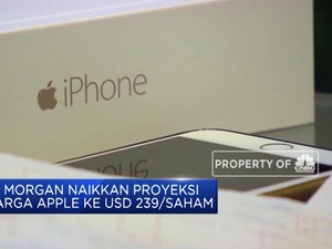 JP Morgan Naikkan Proyeksi Harga Apple ke USD 239 per Saham