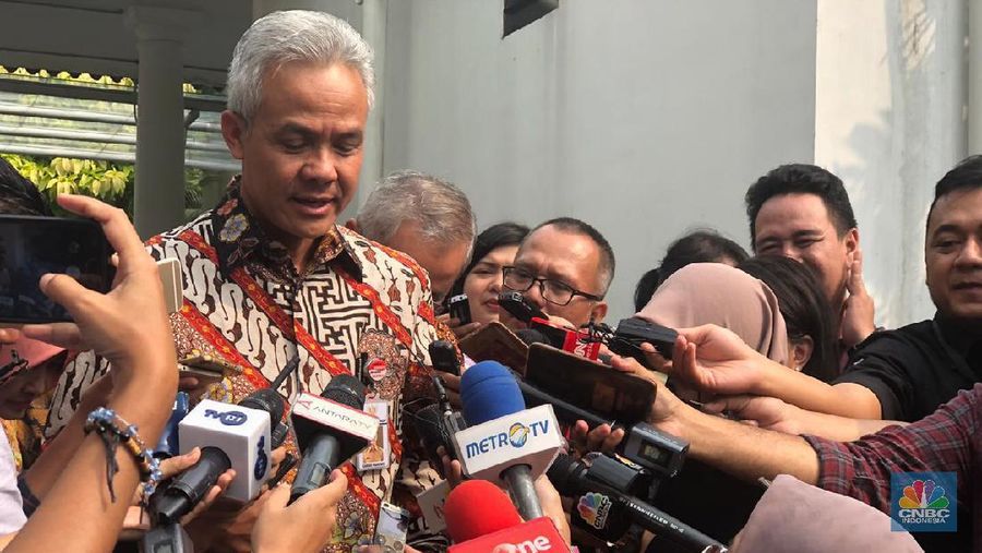 Gubernur Jawa Tengah, Ganjar Pranowo (CNBC Indonesia/Chandra Gian Asmara)