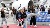 Timnas Amerika Serikat merupakan tim tersukses dalam sejarah Piala Dunia Wanita dengan torehan empat kemenangan. (AP Photo/Kathy Willens)