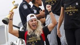 Amerika Serikat menjadi juara Piala Dunia Wanita 2019 setelah mengalahkan Belanda dengan skor 2-0. (REUTERS/Eduardo Munoz)