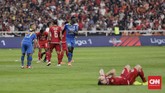 Skor 1-1 bertahan hingga laga bubar. Persija dan Persib masih berada di papan bawah klasemen Liga 1 2019. (CNN Indonesia/Adhi Wicaksono)