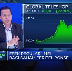 Aturan IMEI Bikin Saham Emiten Ritel Ponsel Melesat