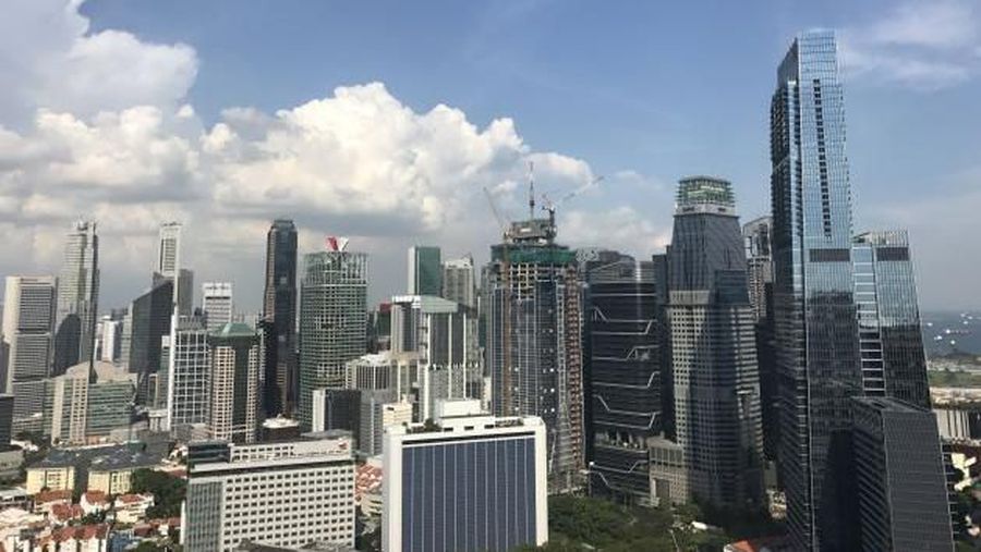 The Wallich Residence bangunan tertinggi di Singapura yang terletak di dalam Tanjong Pagar Centre. (CNBC/Everett Rosenfeld)