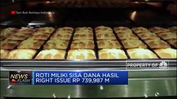 ROTI Miliki Sisa Dana Hasil Right Issue Rp 739,987 M