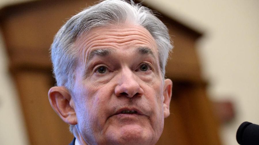 Federal Reserve Chairman Jerome Powell testifies during a House Financial Services Committee hearing on 