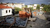Akibat kejadian ini, pemerintah di Halkidiki menyatakan keadaan darurat bencana. (REUTERS/Alkis Konstantinidis)
