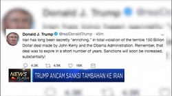 Trump Ancam Sanksi Tambahan ke Iran