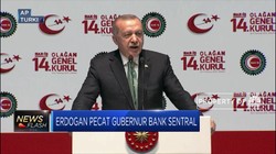 Erdogan Tegaskan Pemecatan Gubernur Bank Sentral