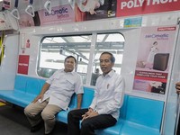 Akhirnya... Jokowi dan Prabowo Bertemu di MRT Jakarta