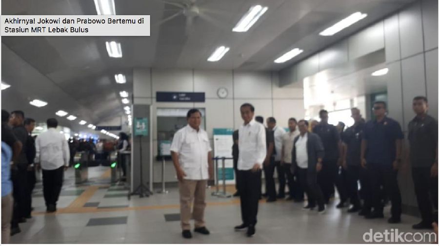 Presiden Joko Widodo (Jokowi) dan Ketua Umum Partai Gerindra Prabowo Subianto akhirnya hari ini