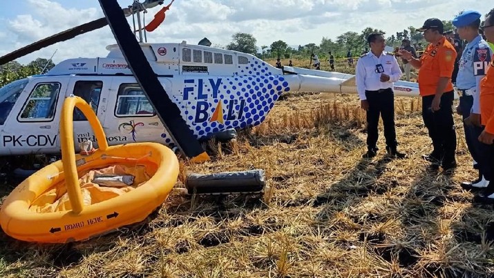 Angkut 3 Bule, Helikopter dari Labuan Bajo Jatuh di Lombok
