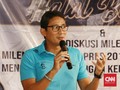 Sandiaga: Kalau Prabowo Baper Tak Datang ke Kongres