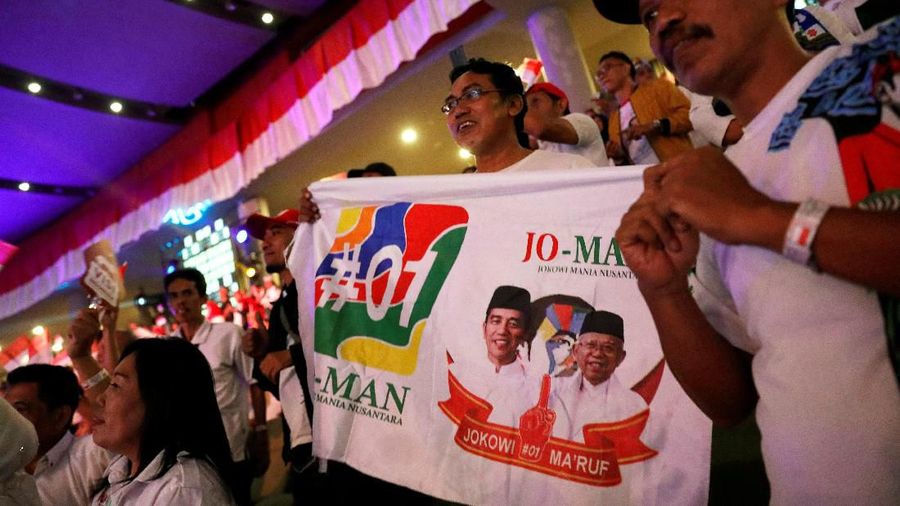 Presiden Joko Widodo menyampaikan lima visi besar yang akan dilakukannya bersama wakil presiden untuk Indonesia di Bogor, Minggu(14/7).