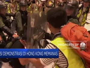 Aksi Demonstrasi di Hong Kong Memanas