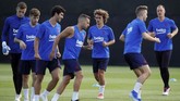 Salah satu target Griezmann bergabung dengan Barcelona adalah bermain dengan megabintang asal Argentina Lionel Messi. Saat ini Messi masih dalam masa liburan usai tampil di Copa America 2019 bersama timnas Argentina. (REUTERS/Albert Gea)