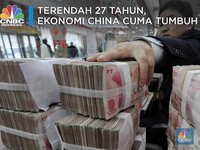 Terendah dalam 27 Tahun, Ekonomi China Cuma Tumbuh 6,2%