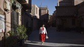 Kashgar ialah kawasan wisata yang masuk daftar Situs Warisan Dunia UNESCO. (GREG BAKER/AFP)