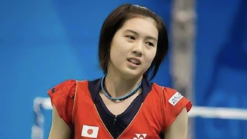 Aya Ohori, pebulutangkis cantik asal Jepang, berhasil menarik perhatian penonton di Indonesia Open 2019, Rabu (17/7)