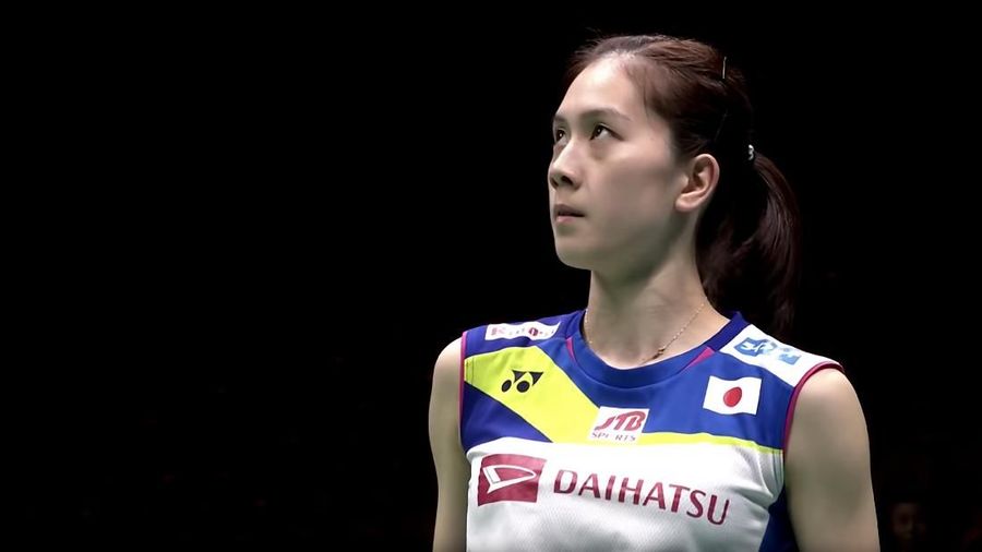 Aya Ohori, pebulutangkis cantik asal Jepang, berhasil menarik perhatian penonton di Indonesia Open 2019, Rabu (17/7)